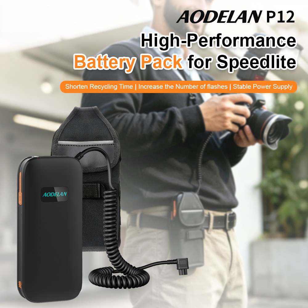 Speedlite Flash External - Bateria Externa Portátil AODELAN, Power Bank