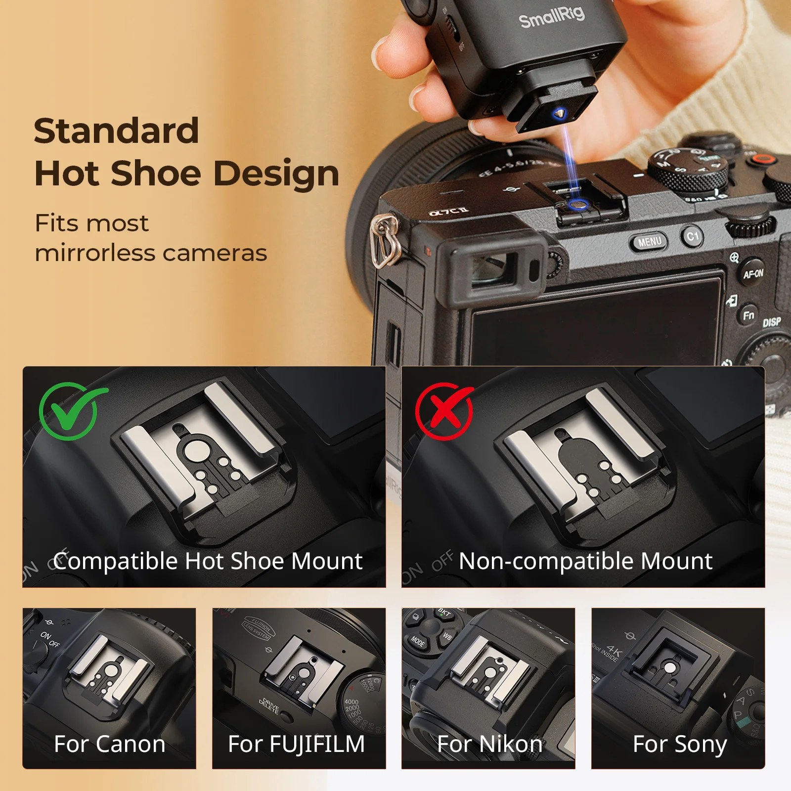Speedlite Flash External - SmallRig 5883 Mini Flash Externo Speedlite