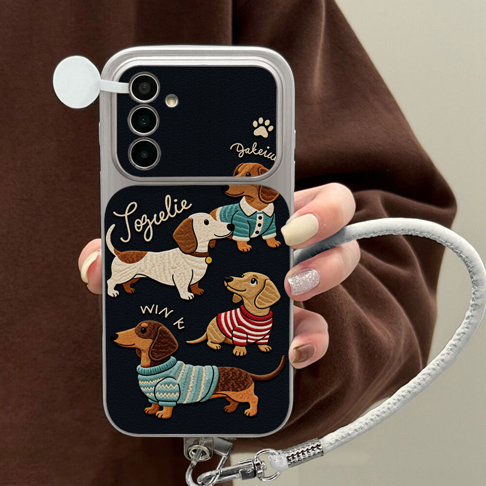 Camera Strap Leather - Capa de Celular de Couro Lichia