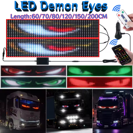 Pixel Art Led Panel - Luz ambiente LED Devil Eyes, painel