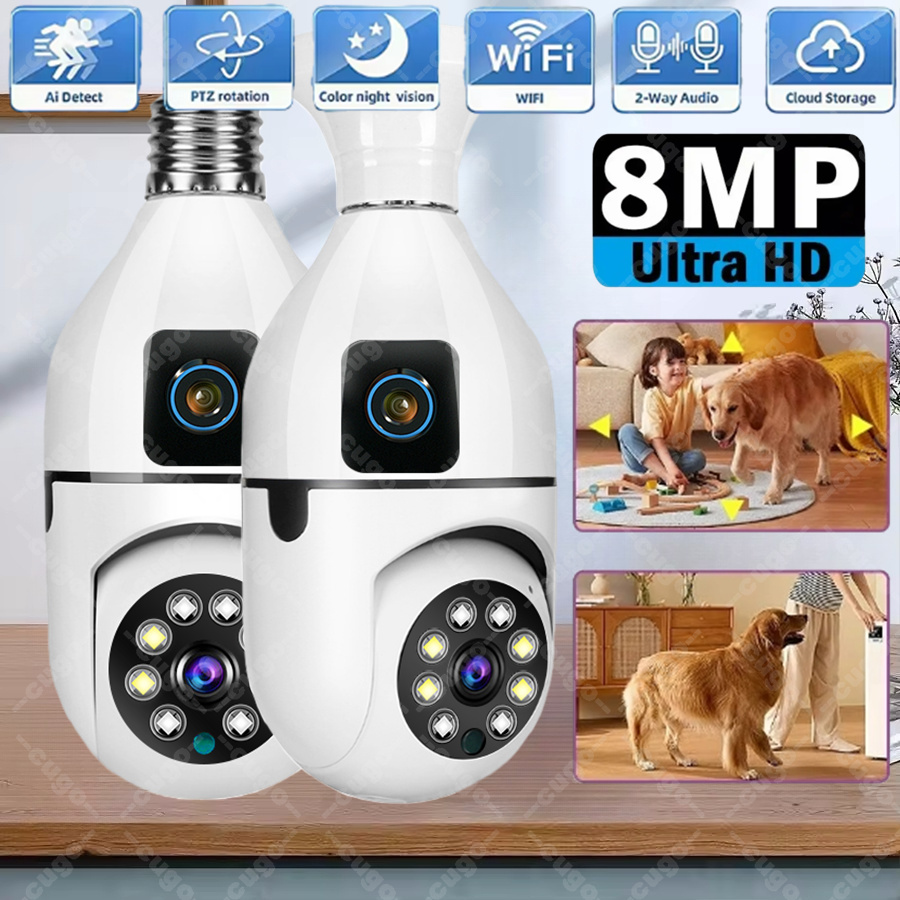 Photography With Ai - Câmera IP WiFi E27 Tipo Lâmpada