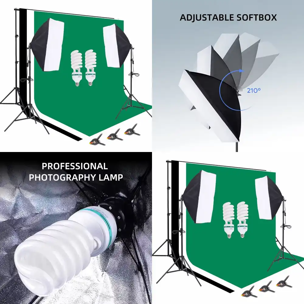 Photography Umbrella Lights - Equipamento de Estúdio Fotográfico 2.6*3m, Suporte