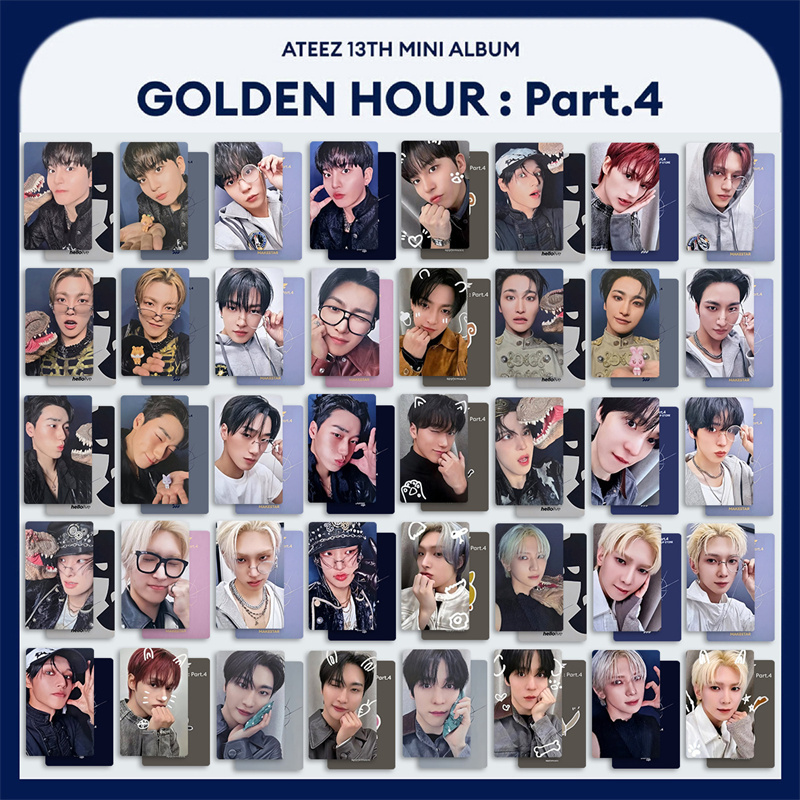 Photography News - ATEEZ 5 peças/conjunto GOLDEN HOUR 4