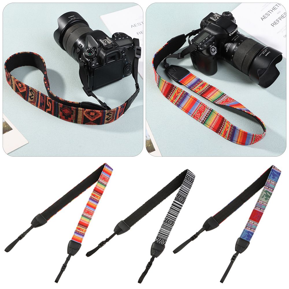 Camera Strap Leather - Alça de Ombro Ajustável em Couro