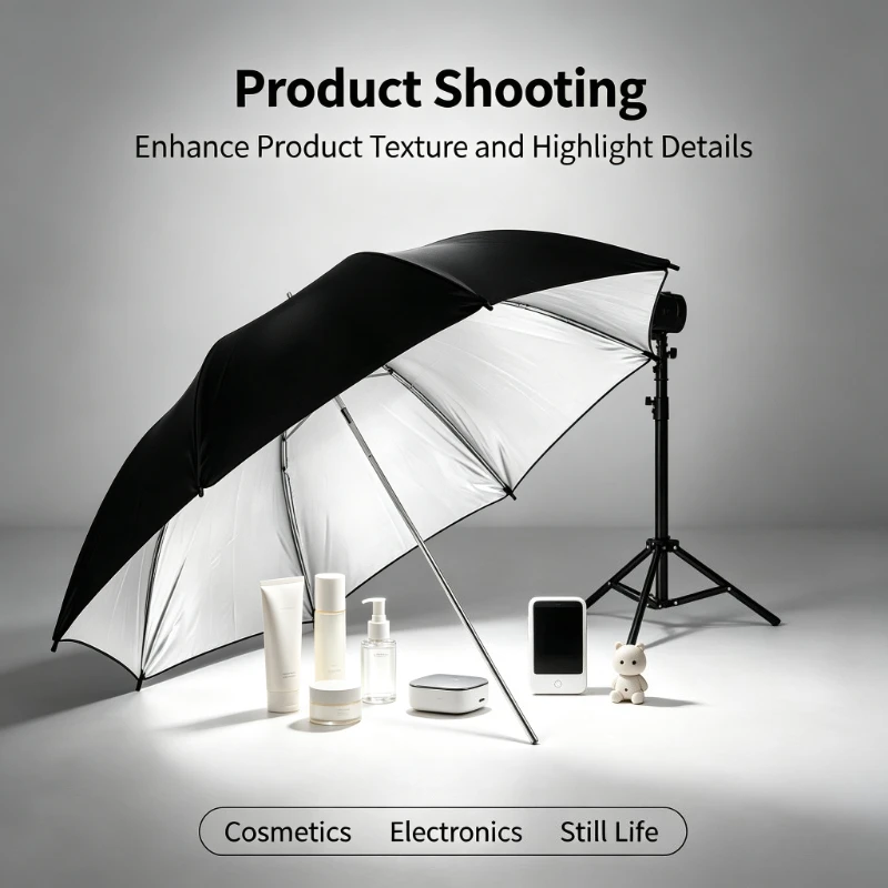 Guarda-chuva Refletor Preto Du - Photography Umbrella Lights avaliação e preço