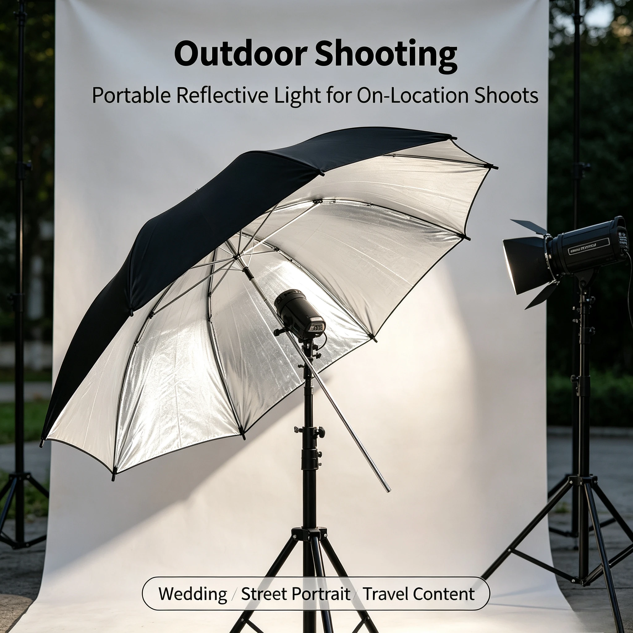 Guarda-chuva Refletor Preto Du - Photography Umbrella Lights avaliação e preço