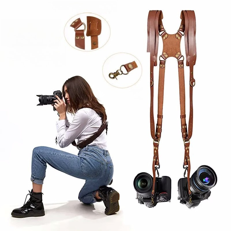 Alça de Ombro Ajustável em Cou - Camera Strap Leather avaliação e preço