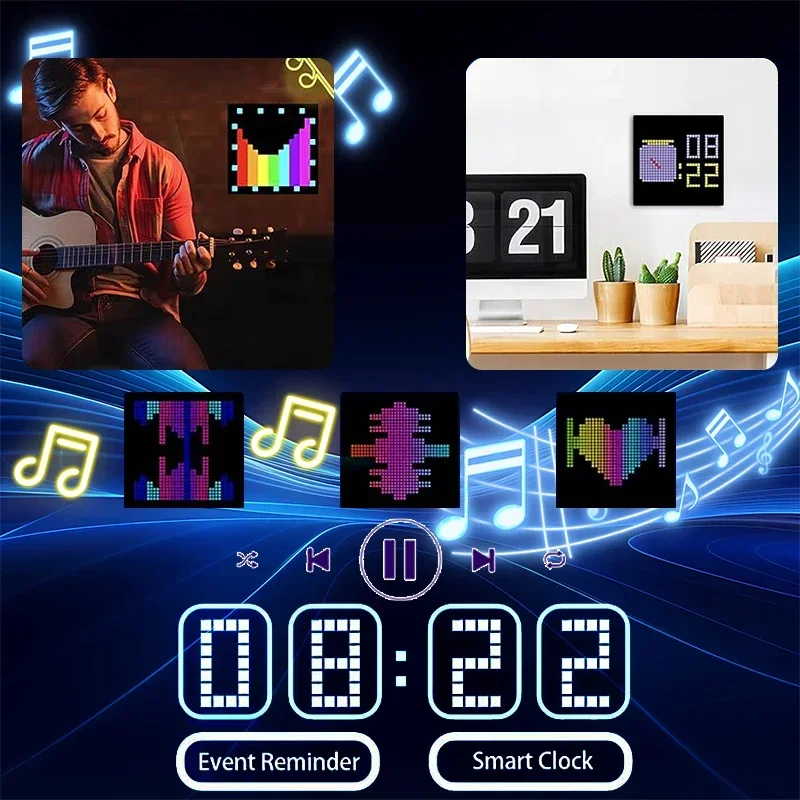 Inteligente led matriz pixel d - Pixel Art Led Panel avaliação e preço