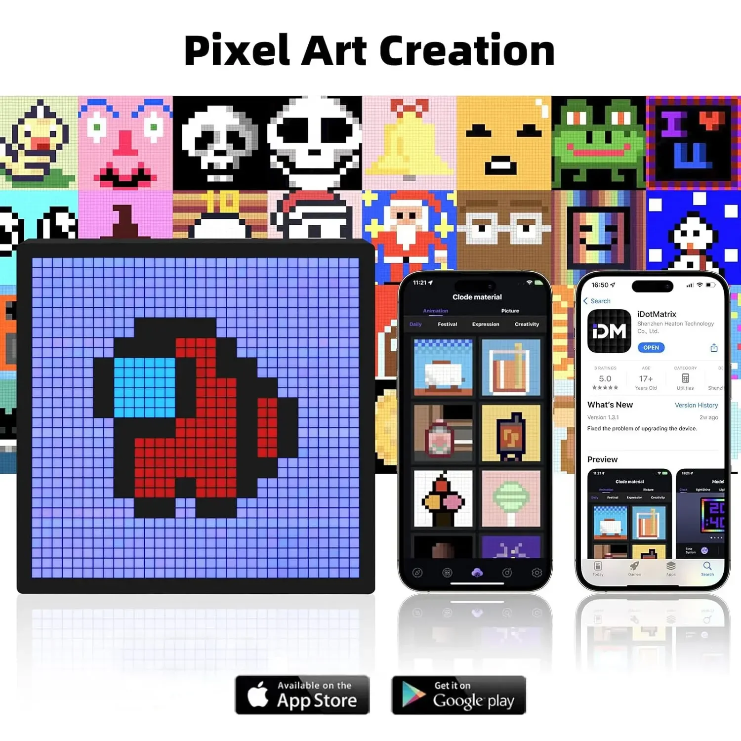 Inteligente led matriz pixel d - Pixel Art Led Panel avaliação e preço