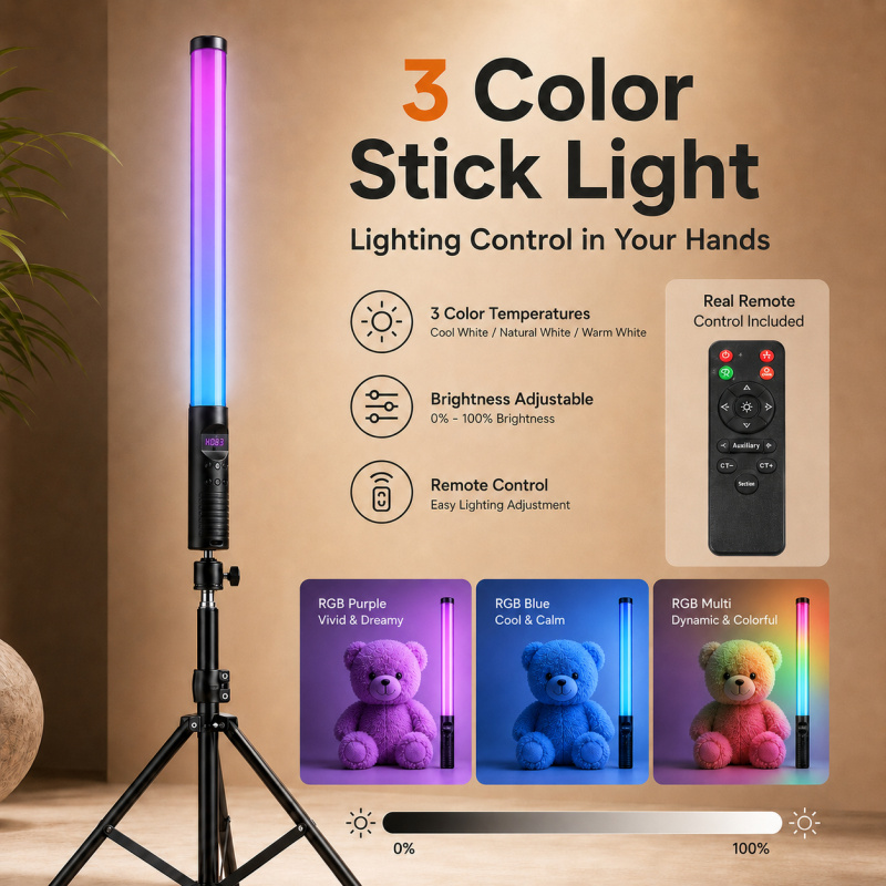 Lanterna de Vídeo RGB Portátil - Photography Umbrella Lights avaliação e preço