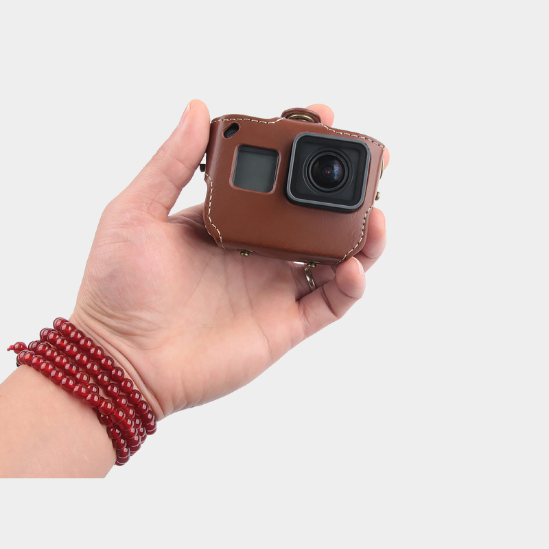 Estojo de couro para gopro her - Camera Strap Leather avaliação e preço