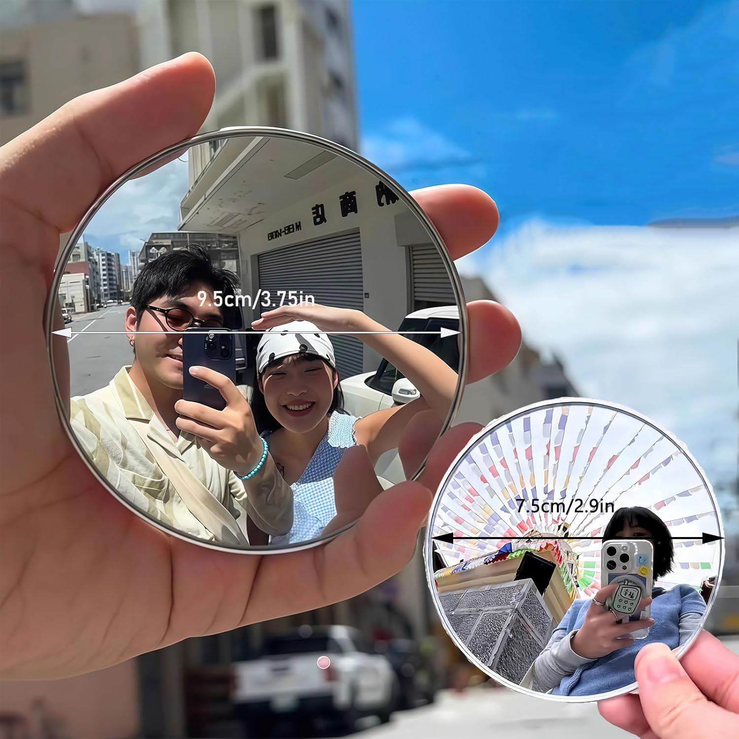 Espelho Portátil de Viagem par - Photography Solo avaliação e preço